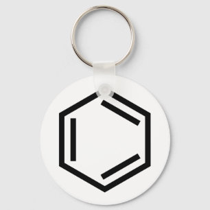 BENZENE RING SYMBOL KEY RING