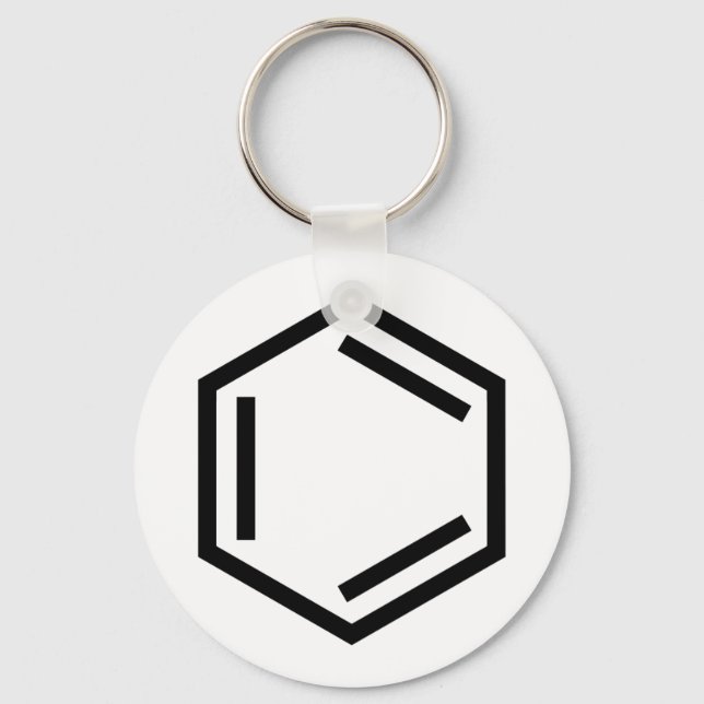 BENZENE RING SYMBOL KEY RING (Front)
