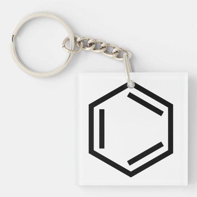 BENZENE RING SYMBOL KEY RING (Front)