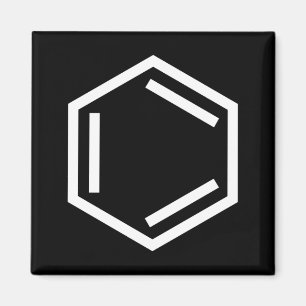 BENZENE RING SYMBOL MAGNET