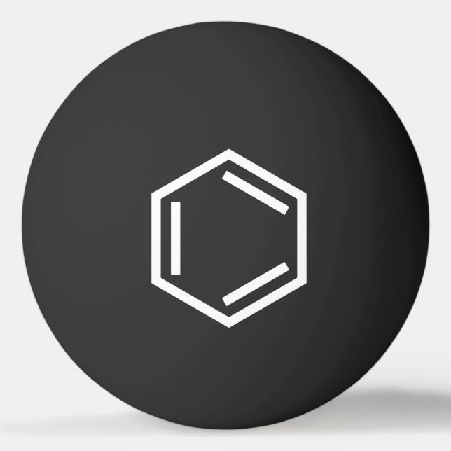 BENZENE RING SYMBOL PING PONG BALL (Front)