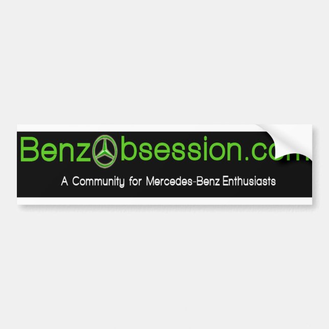 benzobsession bumper sticker (Front)