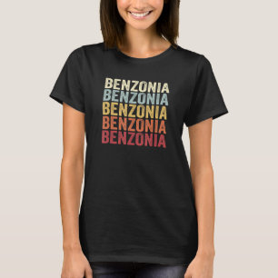 Benzonia Michigan Benzonia MI Retro Vintage Text T-Shirt