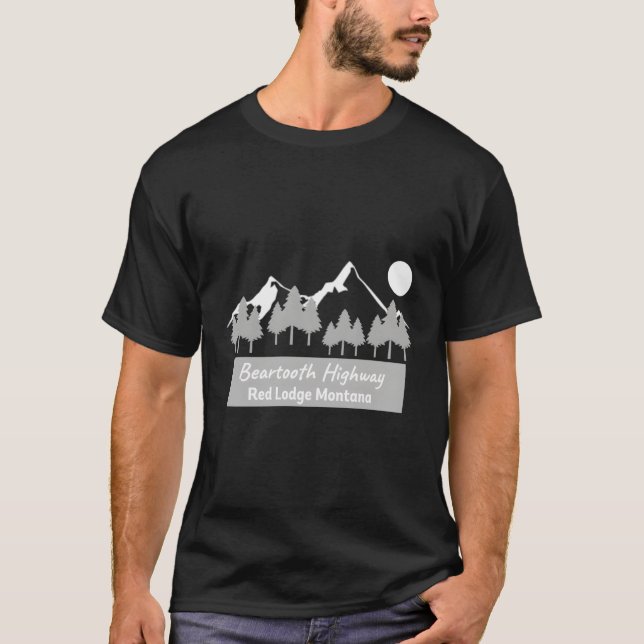 Beooth Highway Red Lodge Montana T-Shirt (Front)