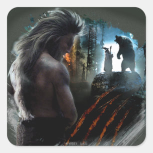 BEORN™ And Gandalf Graphic Square Sticker