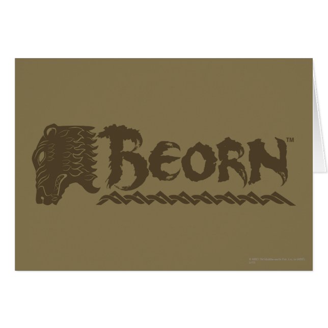 BEORN™ Bear Head Name (Front Horizontal)