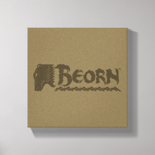 BEORN™ Bear Head Name Canvas Print