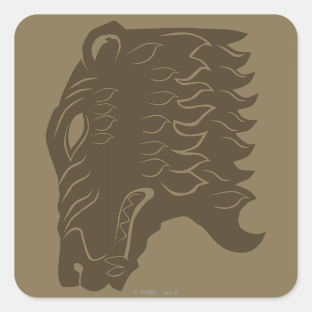 BEORN™  Bear Head Symbol Square Sticker (Front)