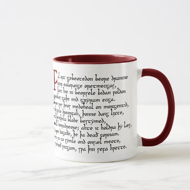 Beowulf in the Meadhall Mug (Right)