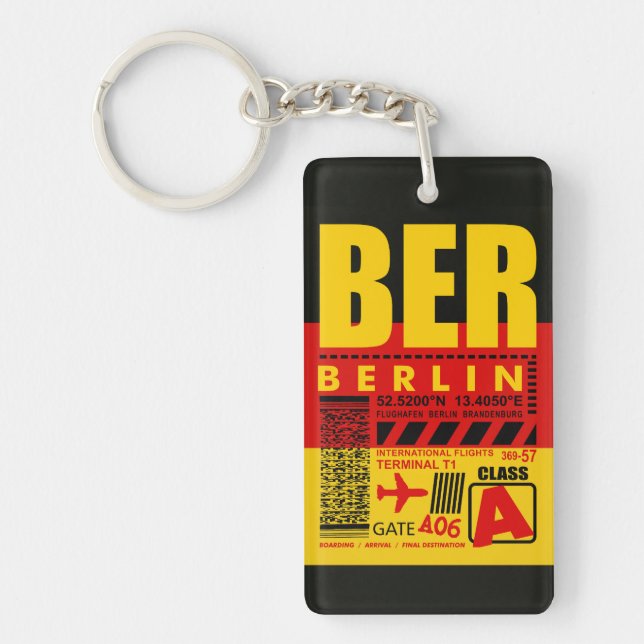 BER Berlin Airport Key Ring (Front)