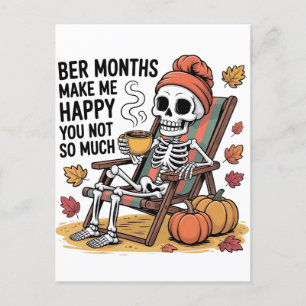 Ber Months Make Me Happy You Not So Much Xmas Invitation Postcard