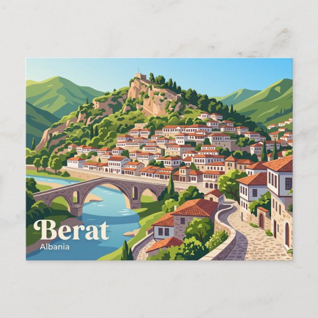 Berat, Albania Postcard (Front)