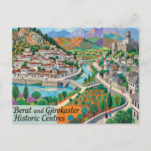 Berat and Gjirokaster Historic Centres Albania Postcard