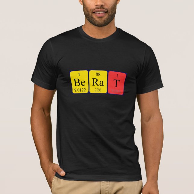 Berat periodic table name shirt (Front)
