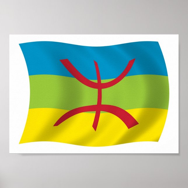 Berber People Flag Poster Print (Front)