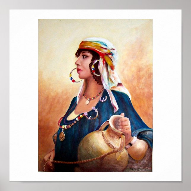 "Berber Woman" poster (11" x 11") (Front)