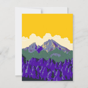 Berchtesgaden Alps or Berchtesgadener Alpen WPA Postcard