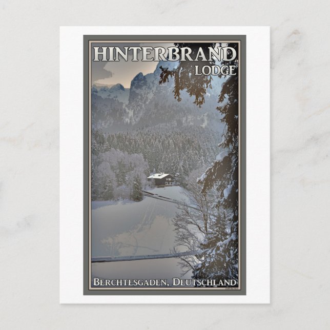 Berchtesgaden - Hinterbrand Lodge Postcard (Front)