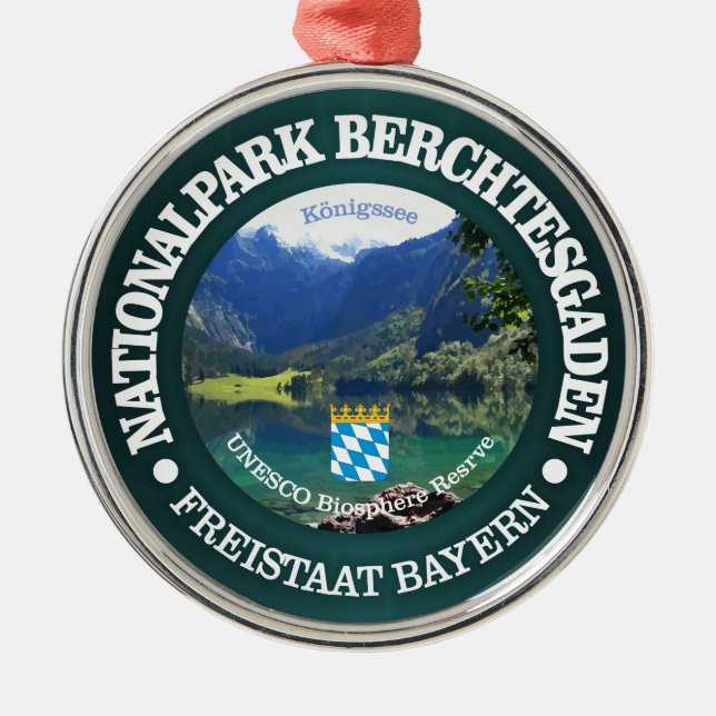 Berchtesgaden National Park Metal Ornament (Front)