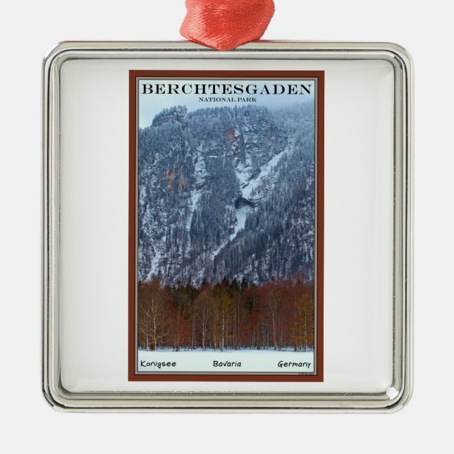 Berchtesgaden National Park - Winter Metal Tree Decoration (Front)