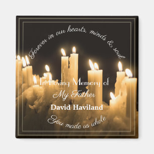 Bereavement Candle Magnet by HAMbyWG