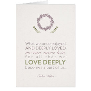 Bereavement "Deeply Loved" Sympathy Card