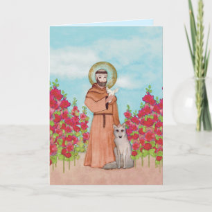 Bereavement Loss of Pet St. Francis Personalised Card