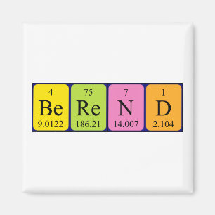 Berend periodic table name magnet