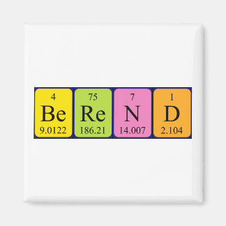 Berend periodic table name magnet
