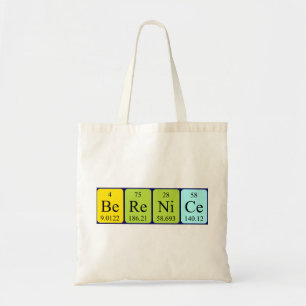 Berenice periodic table name tote bag