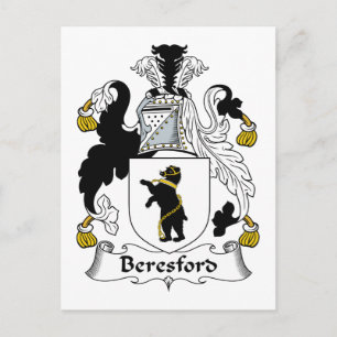 Beresford Family Crest Postcard