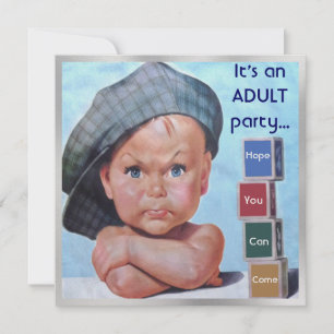 Beret Baby Invitation