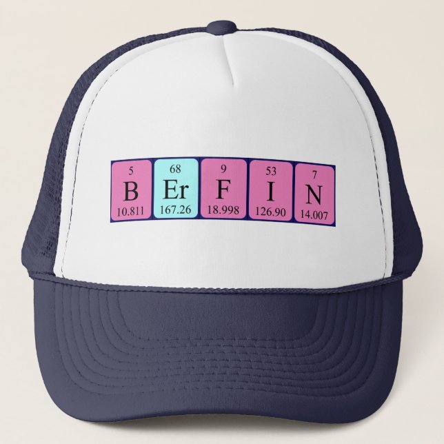 Berfin periodic table name hat (Front)