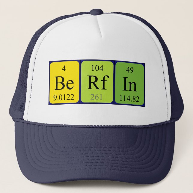 Berfin periodic table name hat (Front)