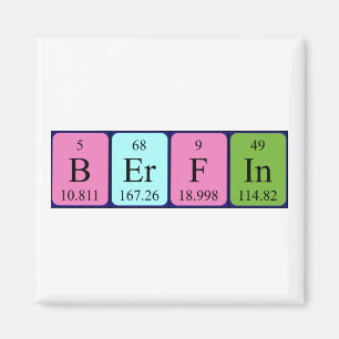 Berfin periodic table name magnet
