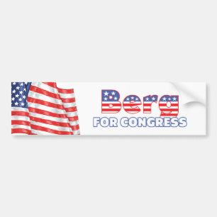 Berg for Congress Patriotic American Flag Bumper Sticker