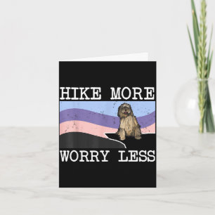 Bergamasco sheepdog hike more worry less graphic card