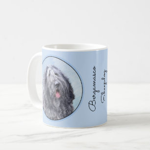 Bergamasco Sheepdog Painting - Cute Original Dog A Coffee Mug