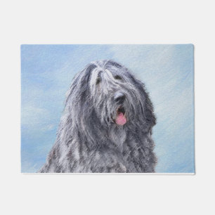 Bergamasco Sheepdog Painting - Cute Original Dog A Doormat