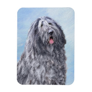 Bergamasco Sheepdog Painting - Cute Original Dog A Magnet