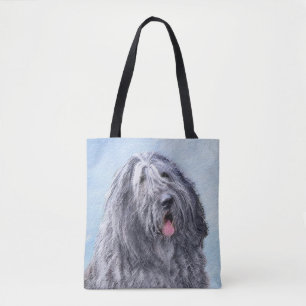Bergamasco Sheepdog Painting - Cute Original Dog A Tote Bag