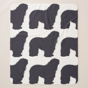bergamasco_silhouette colour sherpa blanket