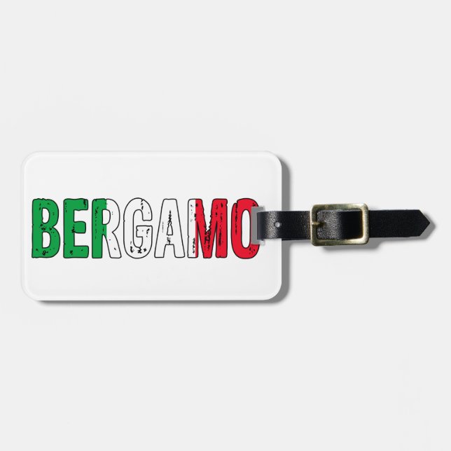 Bergamo Italy Luggage Tag (Front Horizontal)