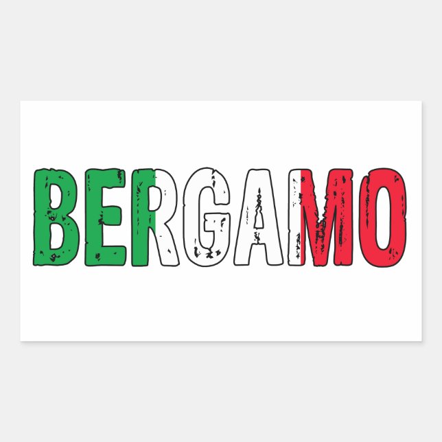 Bergamo Italy Rectangular Sticker (Front)