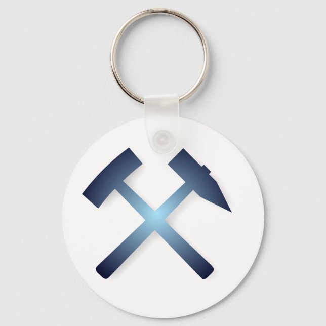 Bergbau mining Symbol Key Ring (Front)