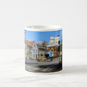 Bergen, city street coffee mug