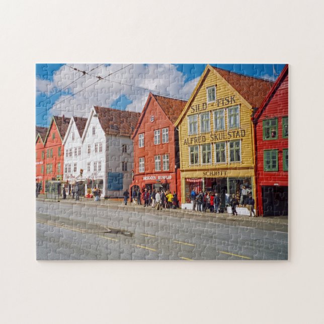 Bergen, Norway 252-pc Jigsaw Puzzle (Horizontal)