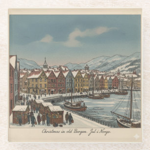 Bergen, Norway Christmas Coaster