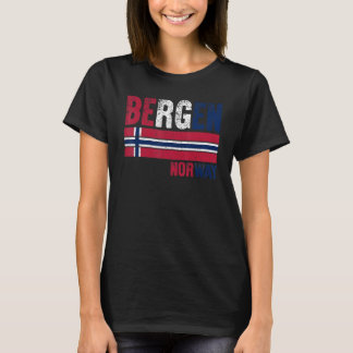 Bergen Norway Flag Norwegians Mens Womens Kids T-Shirt