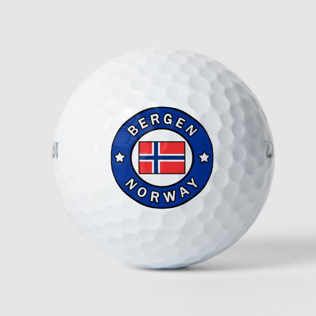 Bergen Norway Golf Balls (Front)